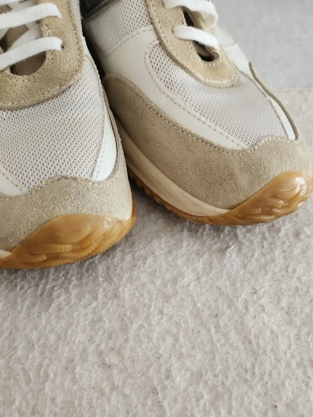 Hogan Suede Interactive Colorblock Women Sz US 8.5 Sneaker Iconic Metallic H